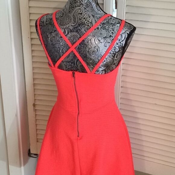 Superdry Neon Pink Poly Fit & Flare Fun Dress XS 2 - Picture 5 of 17